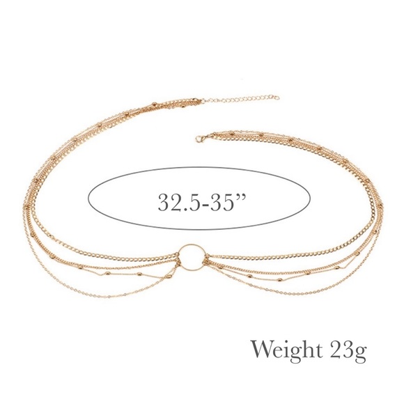 Boho Multilayer Beach Belly Waist Festival Chain - Picture 14 of 14